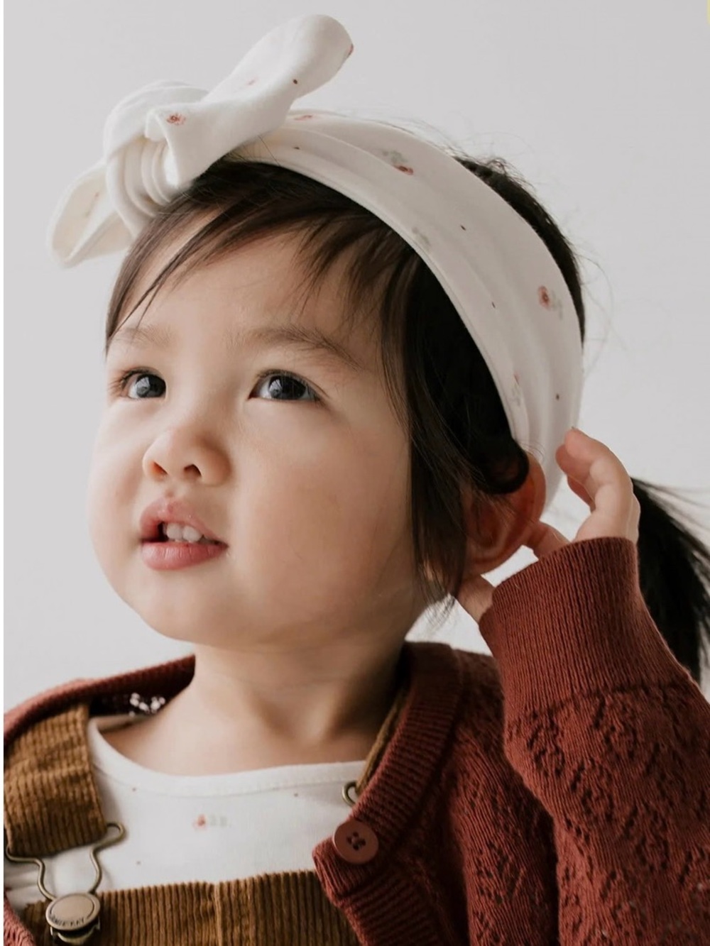 Jamie Kay Organic Cotton Headband in Buttercup Floral Child Size